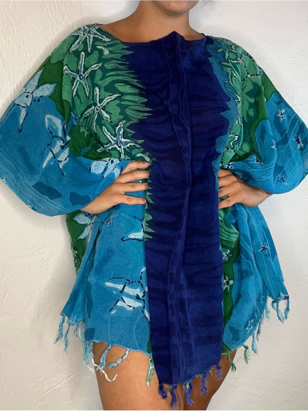Handmade beachy scarf dress